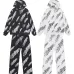 Hellstar Zip Hoodie & Pants 2 Piece Set Allover Graphic Print Black, White #A68784