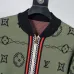 Louis Vuitton Men Full Zip Monogram Knit Tracksuit Olive Green, Black #A69320