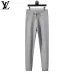 Louis Vuitton Men Half Zip Knit Sweater Tracksuit Gray, Black #A69314