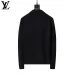 Louis Vuitton Men Half Zip Knit Sweater Tracksuit Gray, Black #A69314