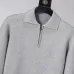 Louis Vuitton Men Half Zip Knit Sweater Tracksuit Gray, Black #A69314