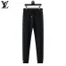 Louis Vuitton Men Half Zip Knit Tracksuit Black #A69316