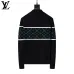 Louis Vuitton Men Half Zip Knit Tracksuit Black #A69316