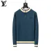 Louis Vuitton Men Half Zip Knit Tracksuit Teal, Black #A69315