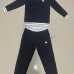 Louis Vuitton Men Half Zip Knit Tracksuit Teal, Black #A69315