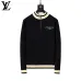 Louis Vuitton Men Half Zip Knit Tracksuit Teal, Black #A69315