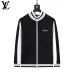 Louis Vuitton Men Zip Knit Tracksuit Black, Navy #A69319