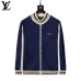 Louis Vuitton Men Zip Knit Tracksuit Black, Navy #A69319