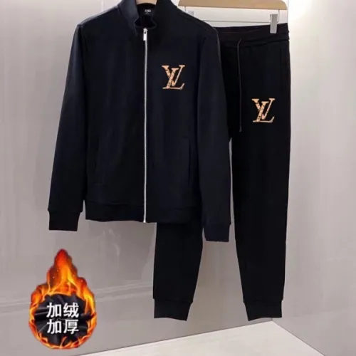 Louis Vuitton tracksuits for Men long tracksuits Fleece-lined and thickened #B57995