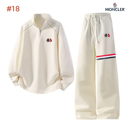 Moncler Logo Half Zip Tracksuit Set Top & Pants Cream,Brown,Dark Navy,Black #A69587