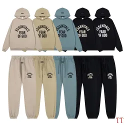 ESSENTIALS FOG Hoodie Set Black,Khaki,Light Blue,Dark Grey #A68193