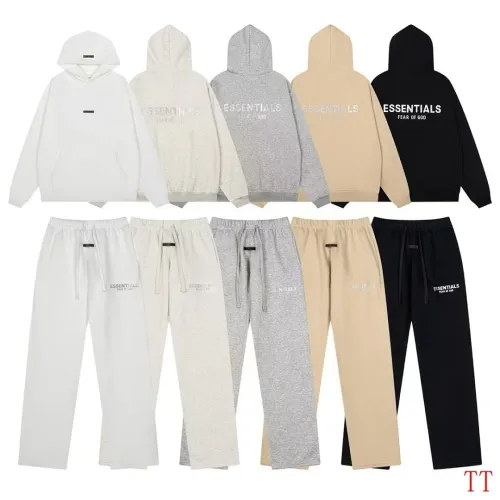 ESSENTIALS FOG Hoodie Sweatpants Tracksuit Black,Light Grey,White,Khaki #A68194