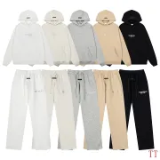 ESSENTIALS FOG Hoodie Sweatpants Tracksuit Off‑White,Light Grey,Khaki,Black #A68196