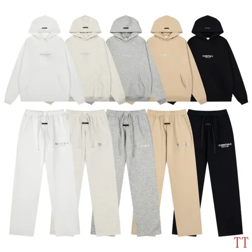 ESSENTIALS FOG Hoodie Sweatpants Tracksuit Off‑White,Light Grey,Khaki,Black #A68196
