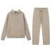 Essentials Hoodie & Sweatpants 2 Piece Set Embroidery Logo Khaki, Light Blue, Black #A68787