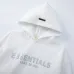 Fear of God Essentials Reflective Logo Hoodie Tracksuit Men White Oversized Hoodie Straight Sweatpants Set #B67420