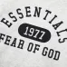 Fear of God Essentials Reflective Logo Hoodie Tracksuit Men White Oversized Hoodie Straight Sweatpants Set #B67421