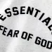 Fear of God Essentials Reflective Logo Hoodie Tracksuit Men White Oversized Hoodie Straight Sweatpants Set #B67422