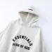 Fear of God Essentials Reflective Logo Hoodie Tracksuit Men White Oversized Hoodie Straight Sweatpants Set #B67422