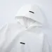 Fear of God Essentials Reflective Logo Hoodie Tracksuit Men White Oversized Hoodie Straight Sweatpants Set #B67423