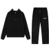 Fear of God Essentials Reflective Logo Hoodie Tracksuit Men White Oversized Hoodie Straight Sweatpants Set #B67423
