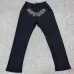 Spider‑5 Black Rhinestone Spider‑Web Zip‑Up Hoodie & Flare Pant Set #A68163