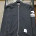 Thom Browne 4-Bar Stripe Zip Tracksuit Set Top & Pants Dark Grey,Navy #A69590