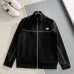 Prada Black 2‑Piece Tracksuit Set Bronze Stripe Triangle Logo #A67652