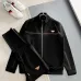 Prada Black 2‑Piece Tracksuit Set Bronze Stripe Triangle Logo #A67652