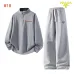 Prada Triangle Logo Quarter Zip Tracksuit Set Top & Pants Cream,Grey,Black,Dark Navy #A69586