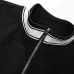 Prada Triangle Logo Stripe Trim Tracksuit Set Jacket & Pants Black,White,Grey #A69578