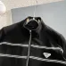 Prada Zip‑Up Tracksuit 2‑Piece Set With White Stripe Details #A67649