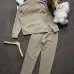Polo Ralph Lauren Pony Logo Half Zip Tracksuit Set Top & Pants Khaki,Navy #A69593