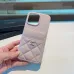 Chanel card holder/phone case  double-layer card slot  pebbled texture PU leather soft and comfortable case   #B57763