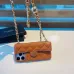 Chanel-Style Caviar Leather Quilted Phone Case with Adjustable  Golden Ball" Chain   Card Slot #B65266
