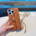 Chanel-Style Caviar Leather Quilted Phone Case with Adjustable  Golden Ball" Chain   Card Slot #B65266