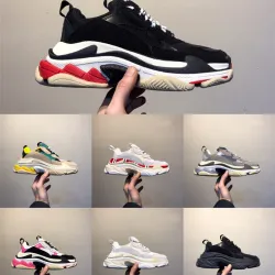 2019 Luxury Platform Ace 17FW men women Triple s Gym Red Blue Triple Black Low Old Dad Vintage Casual shoes Triple-S Sneakers #9130732