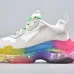New Balenciaga 17FW Triple S Sneakers Mens Women Casual Shoes Triple S Clear Sole White Green Black Red Rainbow Sports Outdoor Dad Shoe #99897787