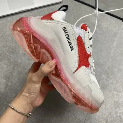 Top Quality Balenciaga triple s Balencia 2-generation visible and transparent crystal air cushion sole made of old thick base Laoda Shoes Size: 35-46 #99896868
