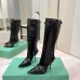 Balenciaga Cagole Studded Pointed‑Toe Over‑The‑Knee Boots 9.5cm Heel #A68568