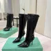 Balenciaga Cagole Studded Pointed‑Toe Over‑The‑Knee Boots 9.5cm Heel #A68570
