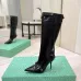 Balenciaga Cagole Studded Pointed‑Toe Over‑The‑Knee Boots 9.5cm Heel #A68570