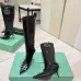 Balenciaga Cagole Studded Pointed‑Toe Over‑The‑Knee Boots 9.5cm Heel #A68574