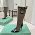 Balenciaga Cagole Studded Pointed‑Toe Over‑The‑Knee Boots 9.5cm Heel #A68575