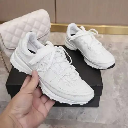 Chanel shoes for Chanel Sneakers Unisex Shoes #B63930