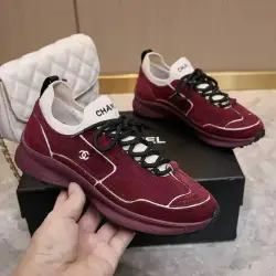 Chanel shoes for Chanel Sneakers Unisex Shoes #B67365