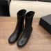Chanel 2026 Stretch Leather Mid‑Calf Block‑Heel Boots 5cm Heel #A68600