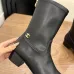 Chanel 2026 Stretch Leather Mid‑Calf Block‑Heel Boots 5cm Heel #A68600