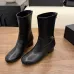 Chanel 2026 Stretch Leather Mid‑Calf Block‑Heel Boots 5cm Heel #A68600