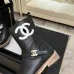 Chanel 26AW Square‑Toe CC Logo Chunky Heel Ankle Boots #A68660